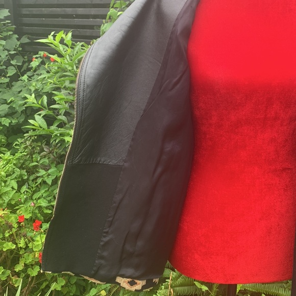 Zara Tapestry Faux Leather Jacket M - Picture 8 of 11